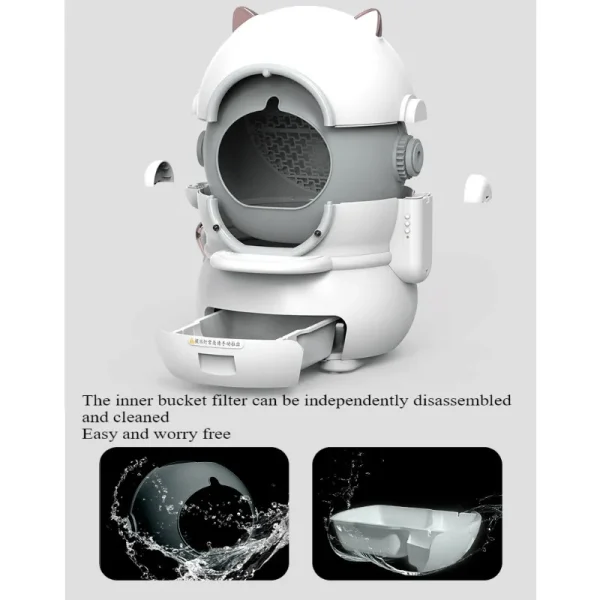 Fully Automatic Cat Litter Box Pet Intelligent Cats Litter Boxs Deodorization and Sterilization Kitten Clean Toilet Pet Supplies