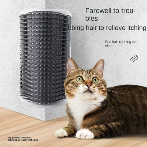 Pet Cats Corner Brush Tree Massager Comb Accessories Sandbox for Cats Tower Scratcher Scratching Post Scrapers Stuff Supplies