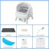 Automatic Litter Box, Self Cleaning Cat Litter Box for Multiple Cats, with Liners and Mat Included, Gift for Your Cat Friends
