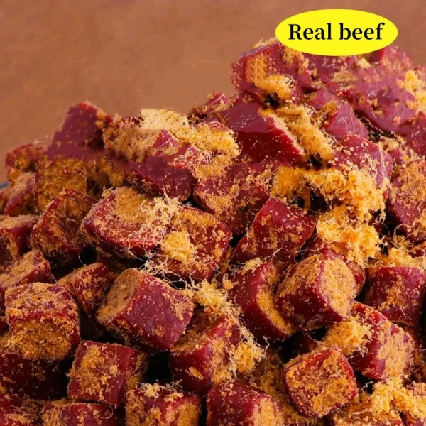 500g Large Volume Dog Snacks Meat Floss Beef Kernels Medium Small Dogs Pet Snacks Dog Food Training Reward Tooth Grinding Stick