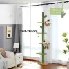 Cat Tree 5-Tier Floor to Ceiling Cat Tower Cactus Tall Climbing Frame with Scratching Post and Hammock for Indoor Cats