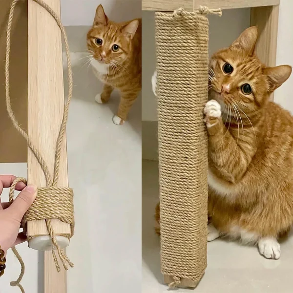 4MM/6MM/8MM Pet Sisal Rope 10M Cat Scratcher Rope Tree Scratching DIY Pet Toy Scratching Cat Paw Claw Furniture Protector