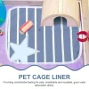 4 Pcs Guinea Pig Pad Washable Pet Pee Pads Hamster Liner Rabbit Oversized for Small Animals Cage Ecological Cotton Liners Mats
