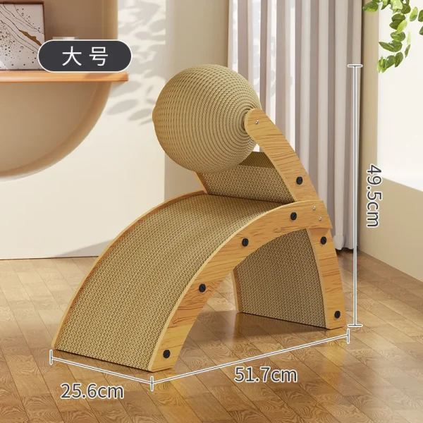 Cat Scratch Board, Durable Without Shavings, Cat Nest, Cat Climbing Frame, Integrated Sisal Ball, Cat Claw Pole, Cat Toy, Reliev