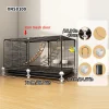 Myna Bird Cage Budgie Thrush Special Cage Black Phoenix Acacia Bird Anti-Splash Food Household Large Iron Bird Cage