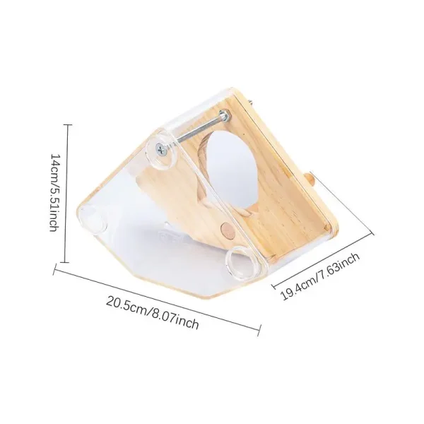 Parakeet Nest Box Lovebirds Nesting Station House Easy To Clean Transparent Bird Nesting Box For Budgie Conure Finch Tits