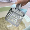 [Easy Use Cat Litter Scoop] Cat Litter Scoop with Waste Bag Holder, Plastic Cat Litter Box Cleaner, Easy Use for All Cat Breeds,