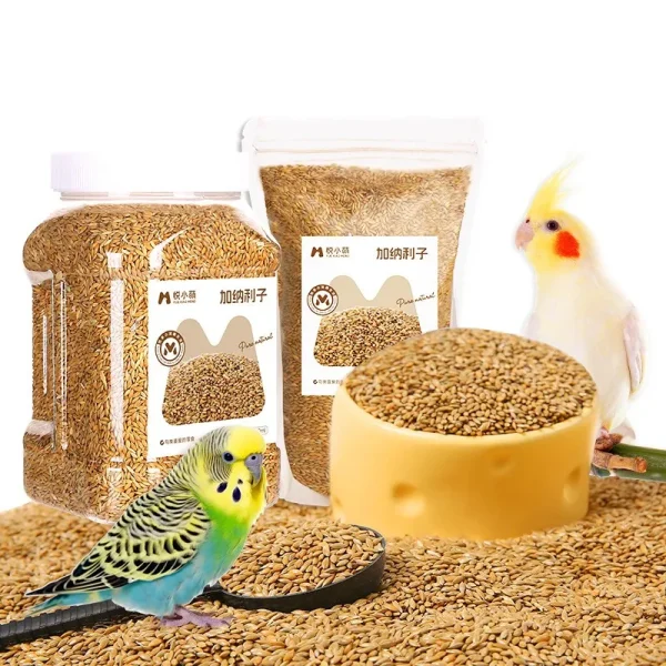 Bird Food Canary Seeds Parrot Food Peony Tiger Skin Xuanfeng Feed Shelled Special Grain General Bird Food Parrot Bird Food Feed