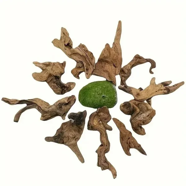 3/6/9PCS Micro Landscape Decoration 5-10CM Wood Branches, Small Driftwood For Aquarium, Fish Tank Ornaments Decor Home Pet Tool