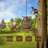 1pc Heavy Duty Copper Mesh Owl Shaped Wild Bird Feeder for Garden Yard Decor Window bird feeder Feeders bird Bird feeder cups
