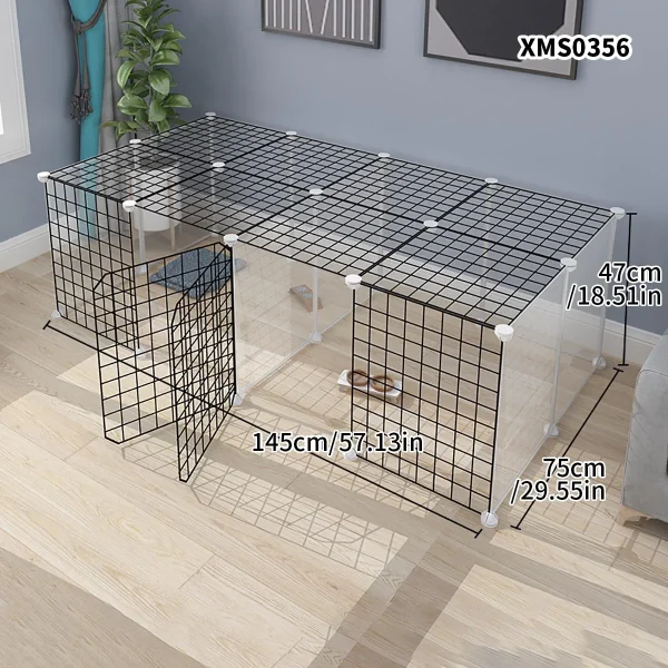 Small Animal Fence Cat Cub Guardrail Puppy Anti-Jailbreak Fence Rabbit Cage Guinea Pig Partition Net