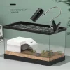 Terrariums Turtle Breeding Aquarium Fish Tank S/M with Anti-escape Cover Terrarium Turtle Acrylic Box Reptiles House Fish Tank