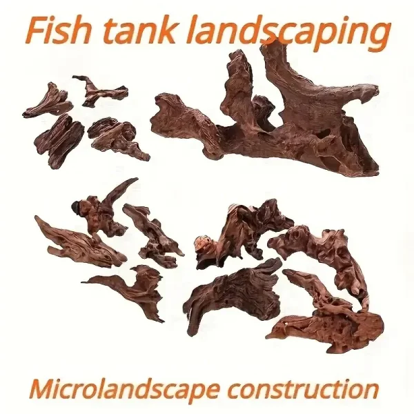 3/6/9PCS Micro Landscape Decoration 5-10CM Wood Branches, Small Driftwood For Aquarium, Fish Tank Ornaments Decor Home Pet Tool
