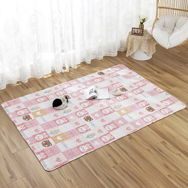 Rabbit Floor Mat Pet Sofa Cushion Training Pad Guinea Pig Mat Lapin Cage Mat Cat Dog Sleeping Blanket Fence Pad Bunny Supplies
