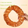 Pet Teething Stick Dog Kraft Chicken and Duck Donuts Interactive Rewards Dog Snacks Puppy Chewing Training Snacks Bite Resistant