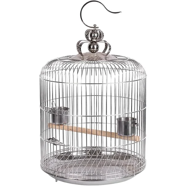Bird Cage, Parrot Cage, Parakeet Bird Cage Hanging Bird Cage with Stand for Small Parrot Canary Parakeets Finches Macaw Cockati
