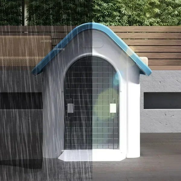 Home Balcony Plastic Dog Houses Kitten Villa Four Seasons Universal Pet Kennels Outdoor Rainproof Medium Large Small Dogs Cage