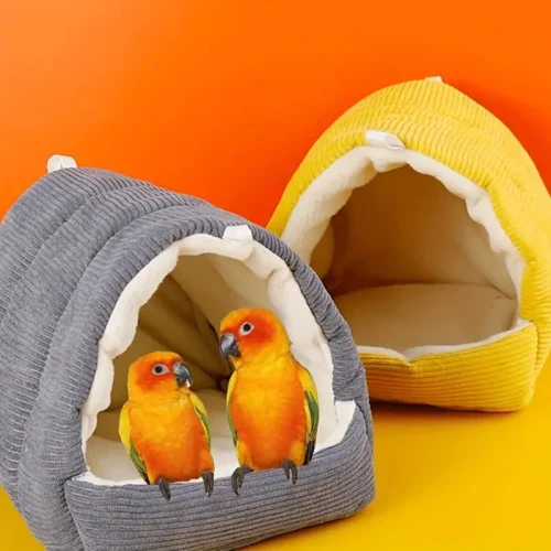 Thickened Bird Cage Winter Bird Cotton Nest Parrot Cotton NestPet Mini House Hammock Cage Hut Tent Bed Hanging Cave Pet Product
