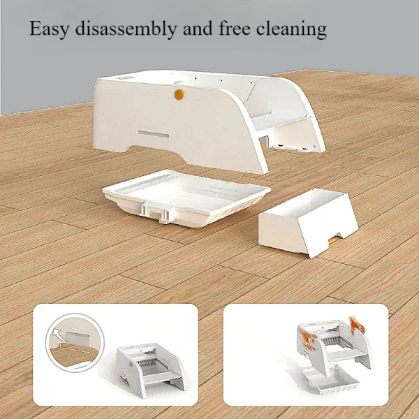 Fully Automatic Intelligent Cat Litter Box, Semi Enclosed, Anti Jamming, No Need To Shovel Feces, Sterilization, Deodorization