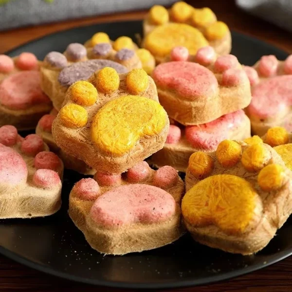 10/20/50Pcs Cat Snacks Cat Biscuit Freeze-Dried Cat Claw Biscuits Dog Snacks Nutrition Fattening Snack Cat Training Reward Snack