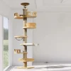 Solid Wood Cat Climbing Frame Vertical Pet Toy Cat Scratching Board Multifunction Large Cats Villa Climbing Pillar Tree House