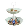 Layered European Bird Layer Tray Tray Fruit Rack Feeder Cake Fruit Double Multifunctional Fruit Plate Tie Storage Baskets