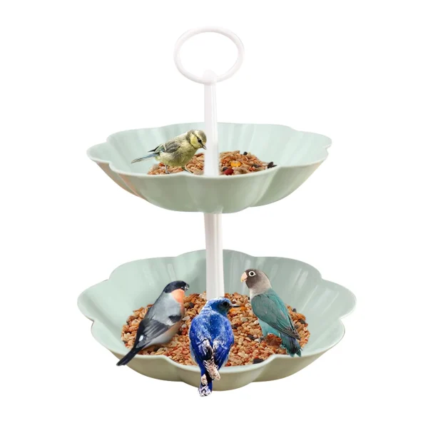 Layered European Bird Layer Tray Tray Fruit Rack Feeder Cake Fruit Double Multifunctional Fruit Plate Tie Storage Baskets