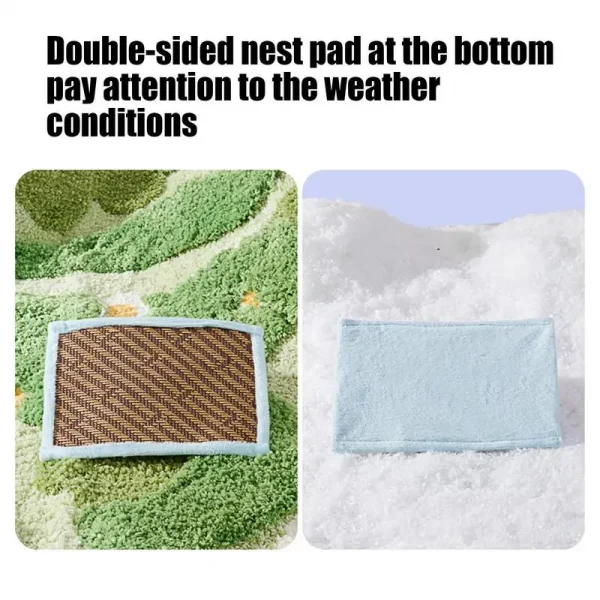 Summer Parrot Cooling Bed Bird Hammock For Cage Car Shape Cooling Sleeping Cave House For Hamster Canary Conure Pet Supplies
