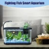 Betta Fish Smart Tank With Filtration And Lights Aquarium Kit Starter Aquarium Fish Bowl For Betta Tortoise Frog