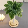 Cat Scratching Post with Hanging Balls, Natural Sisal Rope Scratch Post Tree Kitten Interactive Toy with Wooden Track Ball