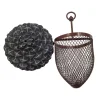 Acorn Bird Feeder Metal Bird Feeder Acorn Resin Craft Natural Bird Feeding Accessories Hanging Bird House Mesh Wildfinch Feeder