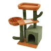 Cat Tree, Cat Tower for Indoor Cats,Cat Scratching Climbing Frame,2 Luxurious cat condo with Adjustable Large Hanging Baskets