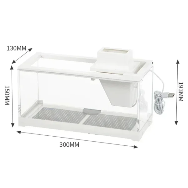 Tropical Fish Tank Small Desktop Fishs Tanks Guppy Lamp Fish And Shrimp Filter Mute Heating Feeding Household Aquarium