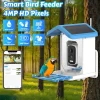 LJL-Smart Bird Feeder 5MP HD AI Bird Recognition Solar Feeder Low Power Bird Feeder