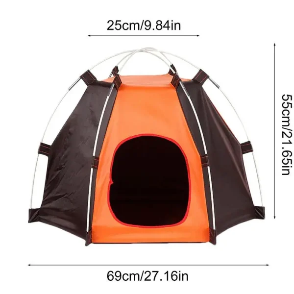 Pet Tents For Small Dogs Polyester Dog Tent For Camping Outdoor Waterproof Camping Supplies Supportive Foldable Pet House