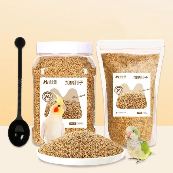 Bird Food Canary Seeds Parrot Food Peony Tiger Skin Xuanfeng Feed Shelled Special Grain General Bird Food Parrot Bird Food Feed