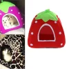Cute Strawberry Dog Sleeping Bag Dual-Purpose Winter Animal House Nest Washable Foldable Soft Creative Fashion Pet Nest Supplies