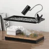 Terrariums Turtle Breeding Aquarium Fish Tank S/M with Anti-escape Cover Terrarium Turtle Acrylic Box Reptiles House Fish Tank
